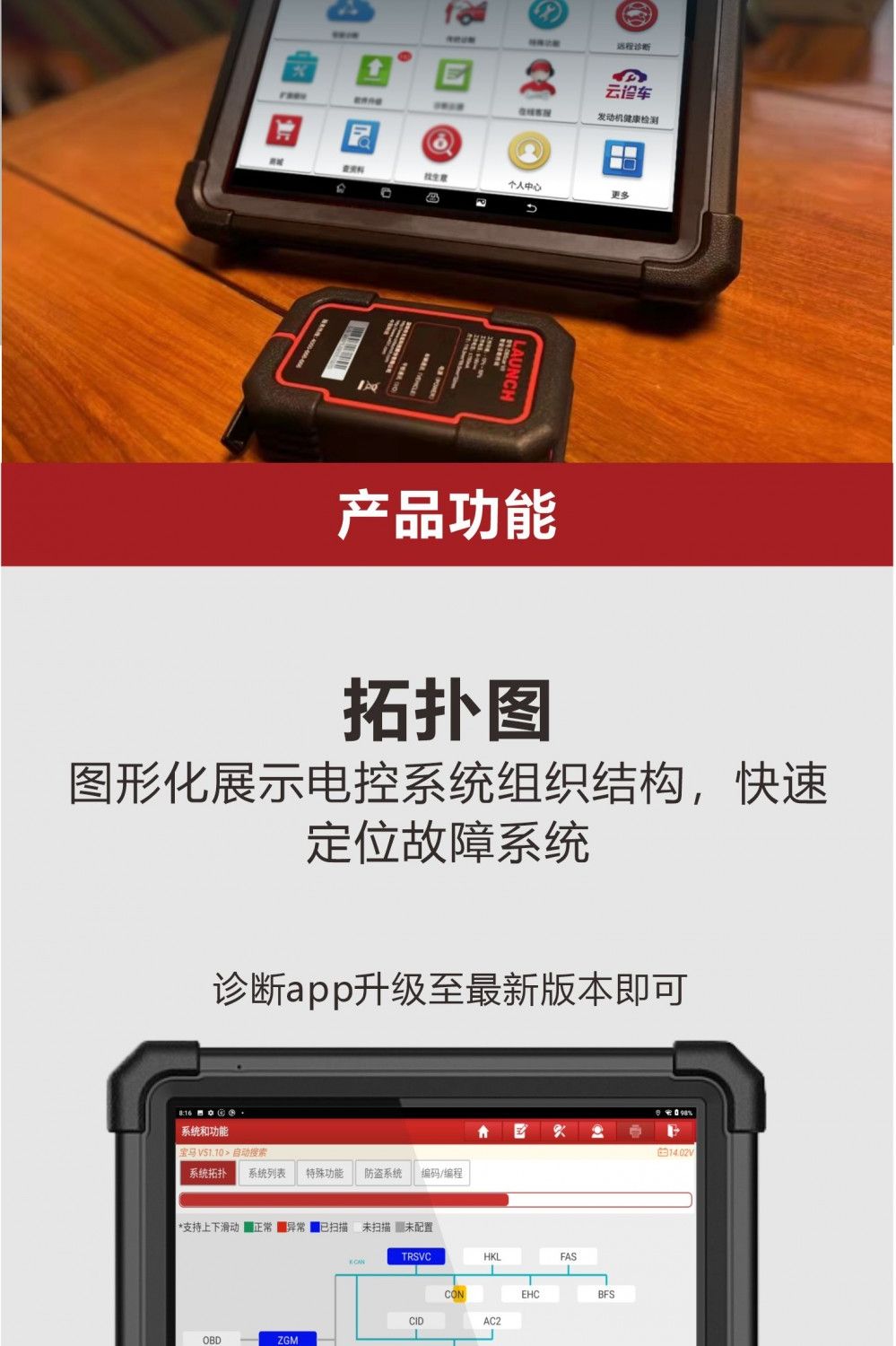 【元征】X-431 PRO 3S+ V3.0乘用车95% 超强诊断设备 新能源+燃油车 DOIP 特殊功能 清码数据流 归零匹配复位编码