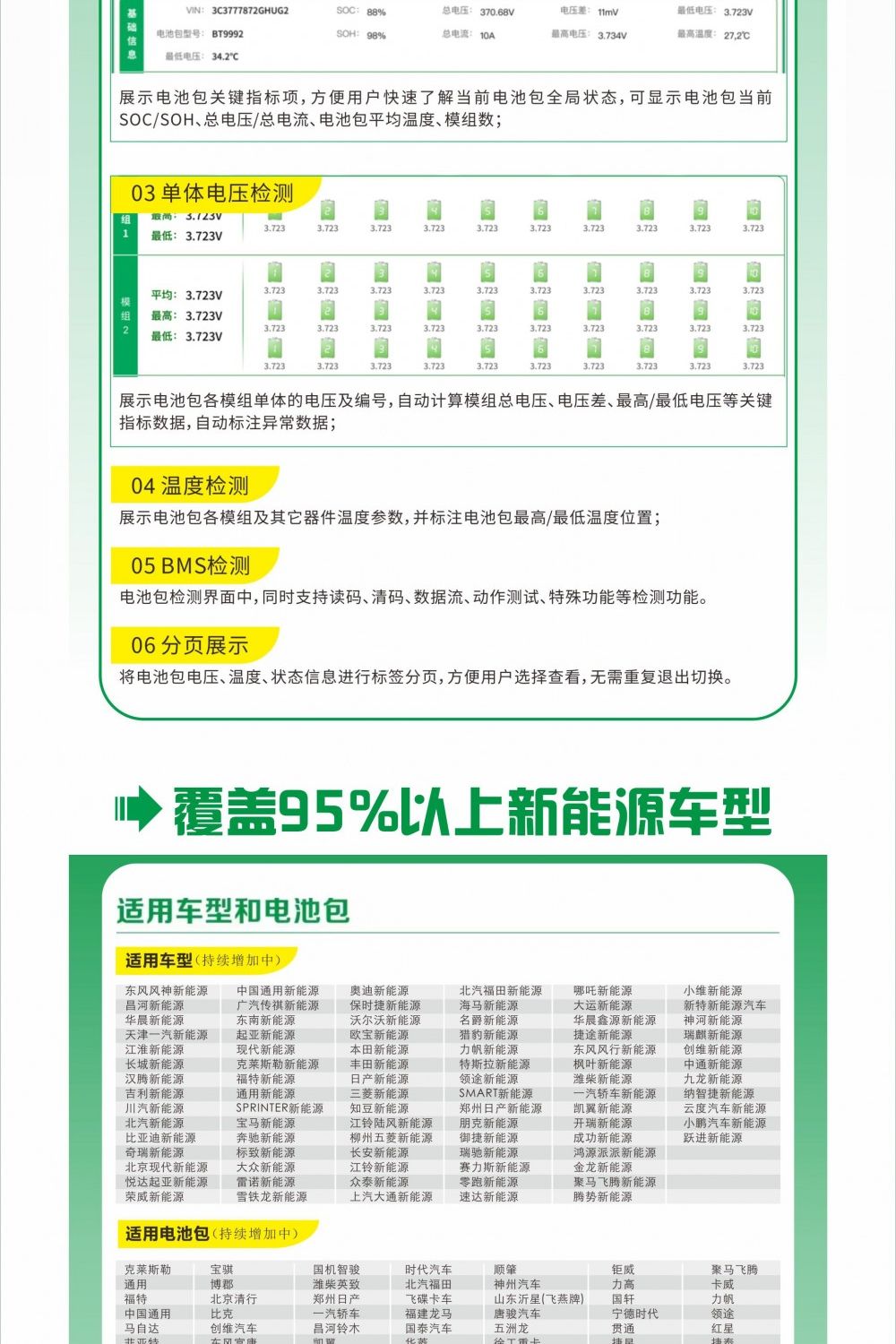 【元征】iSmartEV P01新能源汽车95%整车+电池包检测仪 深度系统检测 整车系统检测 软件升级